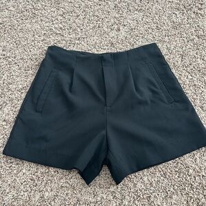 Ag Adriano Goldschmied Black High-Rise Tailored Shorts